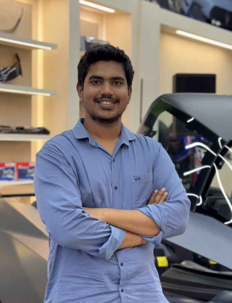 Phanindra Reddy at a technology exhibition